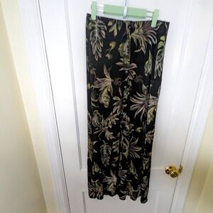 Vintage tropical botanical skirt